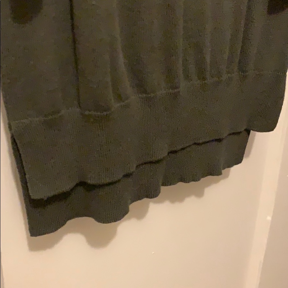 Ruby Moon Cold Shoulder Forest Green Sweater Dress - image 4